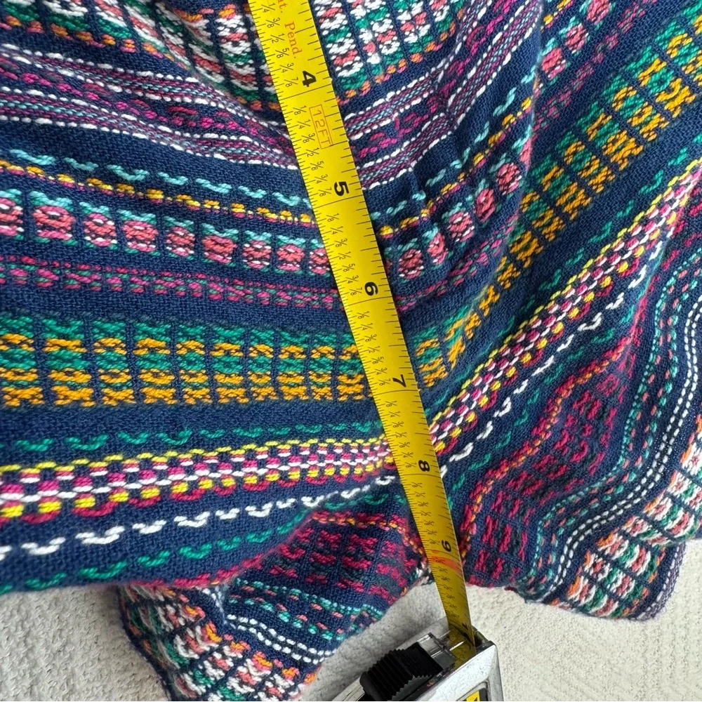 GAP Womens Tweed Shorts Size 0 Multicolor Serape Stripe‎ Aztec Mid Rise Flat